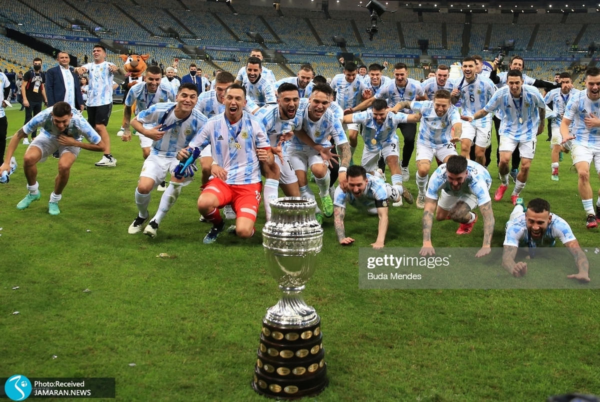 ویدیو/ جشن مسی و بازیکنان آرژانتین در رختکن پس از قهرمانی در کوپا آمریکا