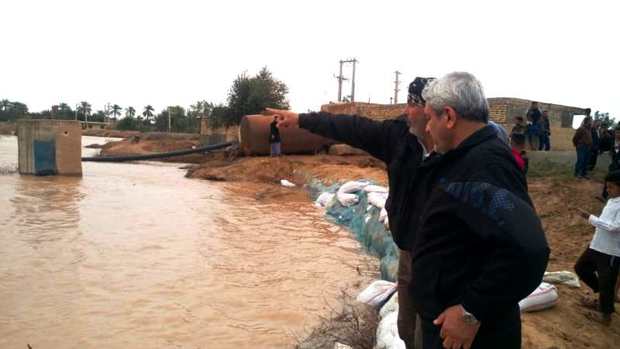 شکستگی سیل بند روستای سویچتی خرمشهر ترمیم شد