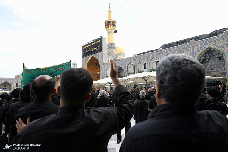 مراسم روز شهادت پيامبر اكرم (ص) و امام حسن مجتبی (ع) در حرم مطهر رضوی