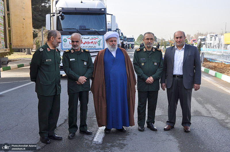 مراسم توزیع هدایای قرارگاه سازندگی خاتم الانبیا (ص) برای مناطق کم برخوردار از جوار حرم امام خمینی (س)