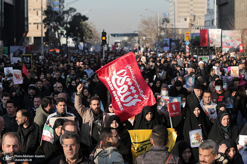 حضور میلیون ها تهرانی در تشییع پیکر مطهر سردار قاسم سلیمانی - 4