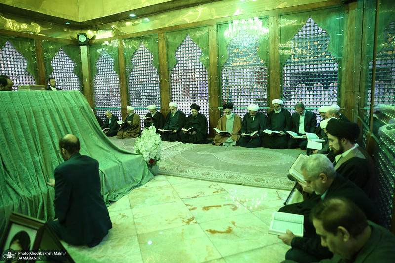 تجدید میثاق رئیس قوه قضاییه و مسئولان عالی قضایی با آرمان‌های حضرت امام (س)