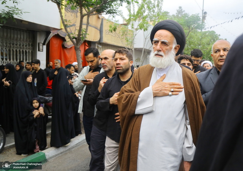 دسته عزاداری شهادت حضرت علی (ع) با حضور آیت‌الله العظمی وحید خراسانی