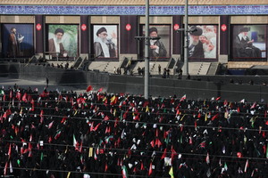 مراسم وداع رهبر شهید در مصلی امام خمینی