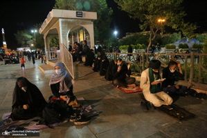 مراسم احیای شب بیست و یکم ماه رمضان در جوار حرم کریمه اهل بیت(س)