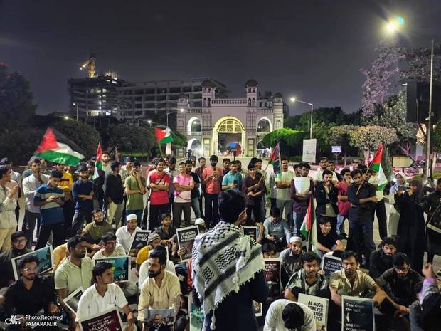 مردم در جنوب هند برای همبستگی با فلسطینی به خیابان‌ها آمدند + عکس ها