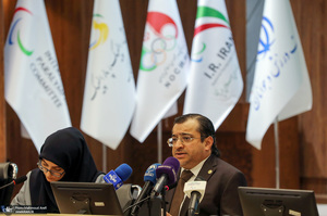 نشست خبری ماجد راشد رئیس کمیته پارالمپیک آسیا / Majid Rashed / President, Asian Paralympic Committee/ mahmoud arefi