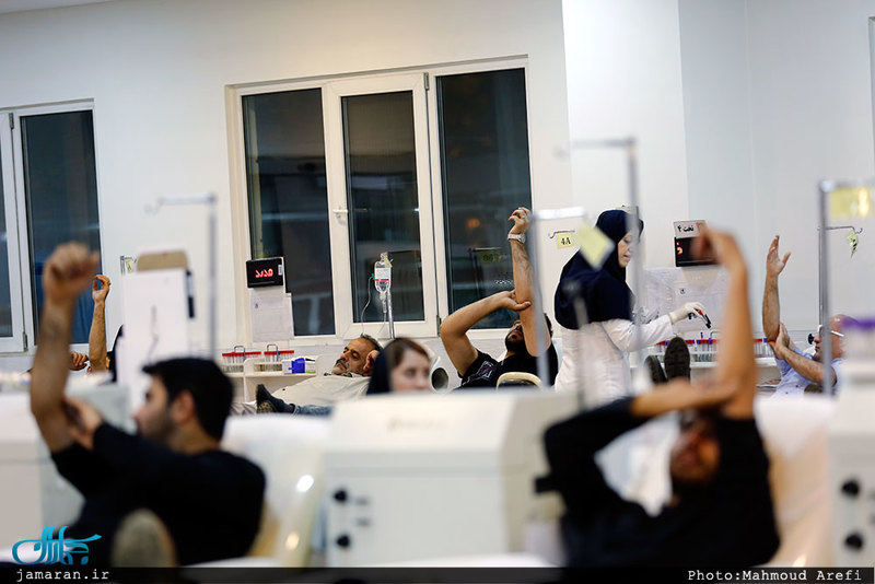 اهدای خون در شب احیاء بیست و سوم ماه مبارک رمضان