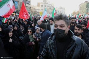 حضور سید حسن خمینی در اجتماع بزرگ مردم تهران