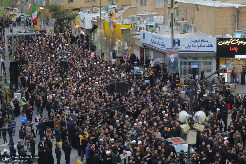 دسته عزاداری شهادت حضرت علی (ع) با حضور آیت‌الله العظمی وحید خراسانی