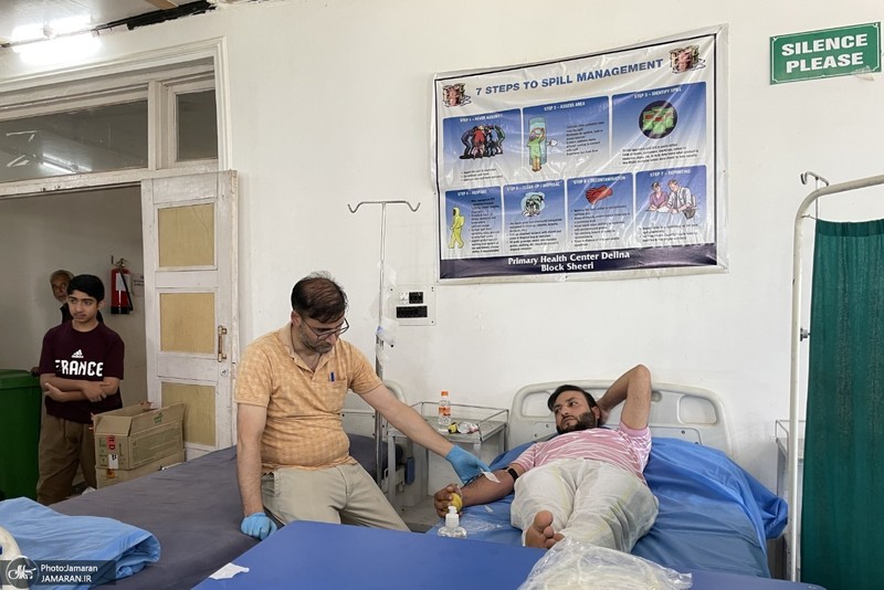 نذر خون به مناسبت تاسوعای حسینی در کشمیر هند