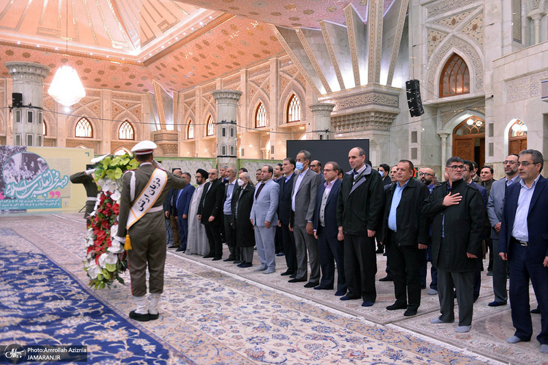 تجدید میثاق رئیس، اساتید و کارکنان دانشگاه تهران با آرمان های امام خمینی (س)