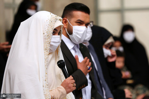 قرائت خطبه عقد خواهر شهید مدافع حرم مجید قربانخانی توسط رهبر انقلاب