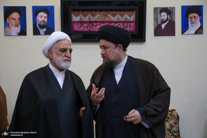 تجدید میثاق رئیس قوه قضاییه و جمعی از اعضای دستگاه قضا با آرمان های حضرت امام خمینی (س)-2