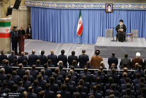 دیدار جمعی از فرماندهان و کارکنان نیروی هوایی ارتش با فرمانده معظم کل قوا