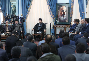 دیدار هیات مرکزی گزینش شهرداری تهران با سید حسن خمینی 