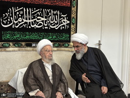 مراسم عزاداری روز تاسوعای حسینی در بیوت مراجع و علماء‎