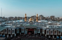 تصاویر هوایی از بین‌الحرمین کربلا در آستانه اربعین (9)