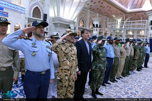 تجدید میثاق ورزشکاران و قهرمانان ارتش با آرمان های امام خمینی(س)