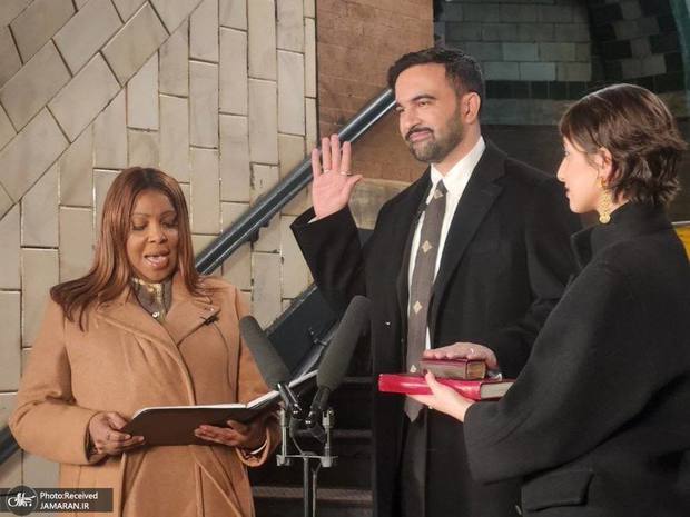 ممدانی با قرآن کریم شهردار نیویورک شد + عکس ها