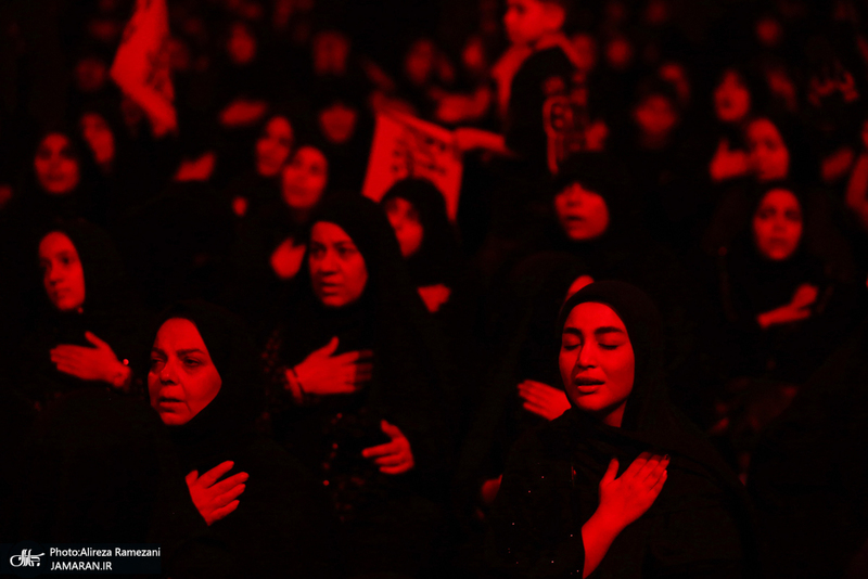 مزاسم شب تاسوعای حسینی (ع) در امام زاده صالح (ع)