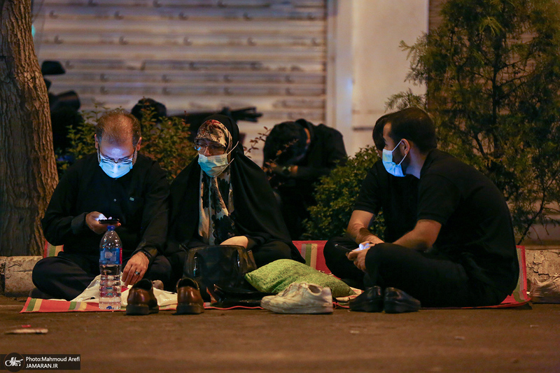 مراسم احیای شب بیست و یکم ماه رمضان در میدان فلسطین