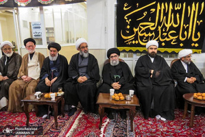 مراسم عزاداری امام حسین(ع) در بیت آیت الله العظمی فاضل لنکرانی(ره)