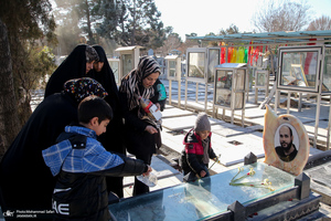 مهمانی لاله ها در قطعه شهدای بهشت زهرا