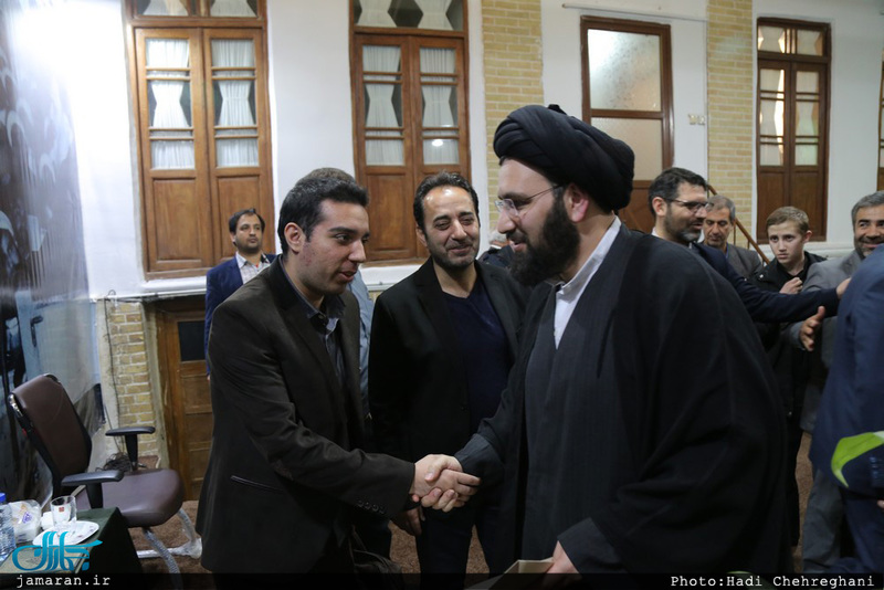 مدیرکل ارشاد و جمعی از اهالی رسانه قم با سید علی خمینی دیدار کردند