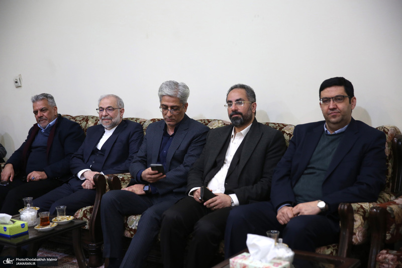 دیدار رئیس دانشگاه آزاد اسلامی و جمعی از معاونین با سید حسن خمینی