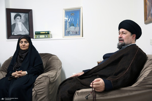 دیدار وزیر راه و شهر سازی با سید حسن خمینی