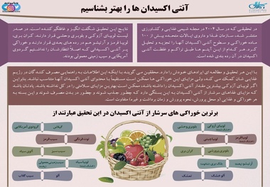 اینفوگرافی | آنتی اکسیدان‌ها را بهتر بشناسیم / برترین خوراکی‌های سرشار از آنتی اکسیدان