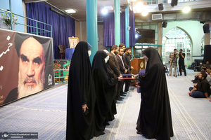 مراسم پایان دوره دفتر تحکیم وحدت در حسینیه جماران‎