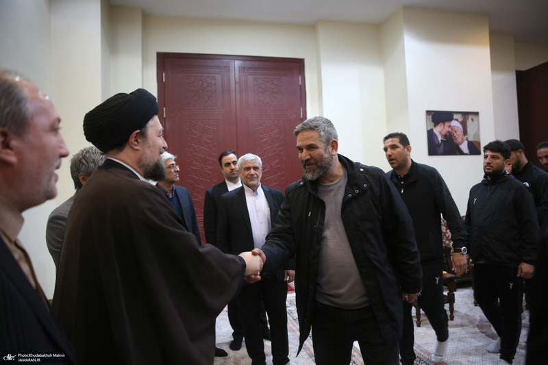 دیدار مدیرعامل و بازیکنان باشگاه فرهنگی ورزشی پیکان با سید حسن خمینی