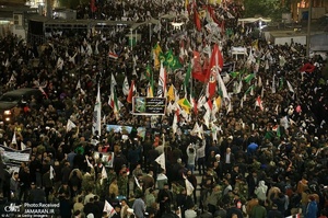 تشییع باشکوه شهیدان سردار قاسم سلیمانی و ابومهدی المهندس در کربلا و نجف