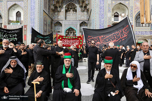مراسم روز شهادت پيامبر اكرم (ص) و امام حسن مجتبی (ع) در حرم مطهر رضوی