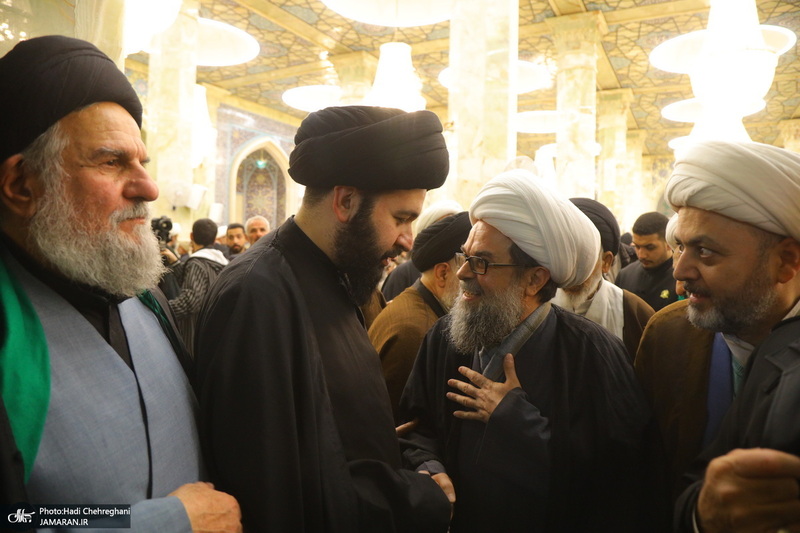 مراسم ترحیم و بزرگداشت آیت الله سید محمدعلی شیرازی در مسجد اعظم قم