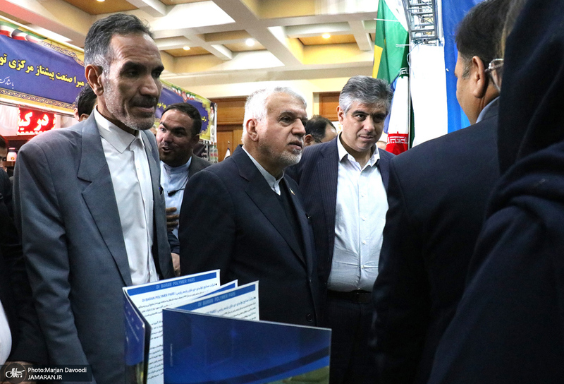 بازدید وزیر میراث فرهنگی از نمایشگاه هفته فرهنگی «بر آستان آفتاب»