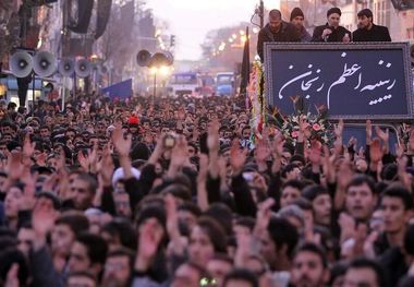 فریاد یا زینب یا زینب در فضای شهر زنجان طنین انداز می‌شود