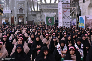 گردهمایی دانشجویان و طلاب بسیجی در حرم مطهر امام خمینی (س)