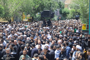دسته عزاداری روز شهادت امام صادق (ع) با حضور آیت الله العظمی وحید خراسانی