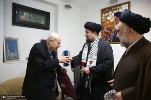 دیدار صلاح زواوی سفیر سابق فلسطین با سید حسن خمینی