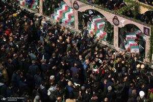 مراسم تشییع 200 شهید گمنام دفاع مقدس در تهران - 3