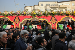 مراسم تشییع پیکرهای مطهر 100 شهید گمنام در تهران-4