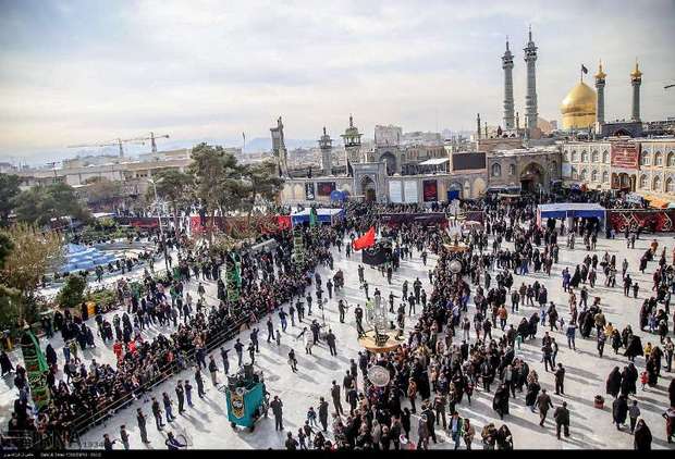 قم در روز اربعین حسینی(ع) به سوگ نشست