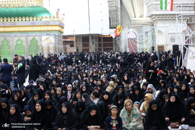 مراسم عزاداری شب شهادت حضرت زهرا (س) در حرم امام خمینی