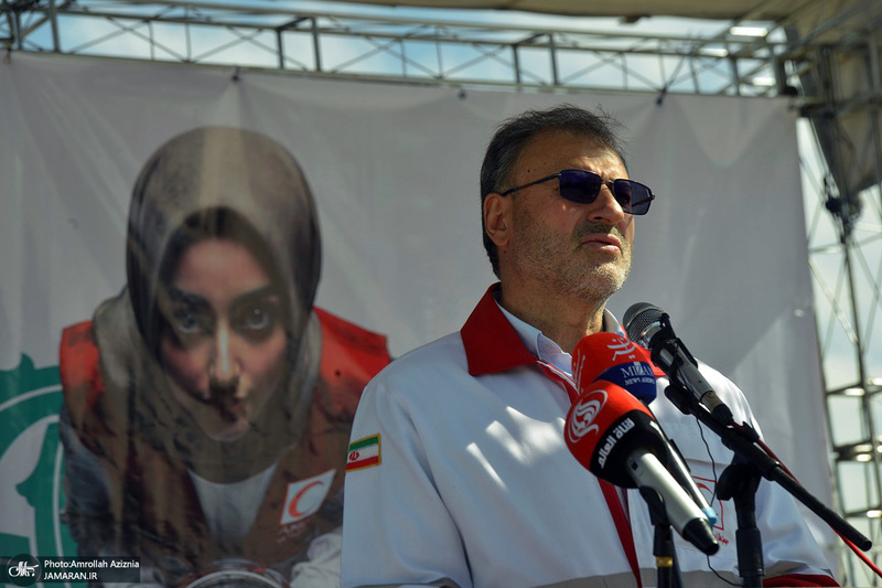 آئین آغاز طرح ملی خدمات نوروزی جمعیت هلال احمر در جوار حرم مطهر امام خمینی (س)