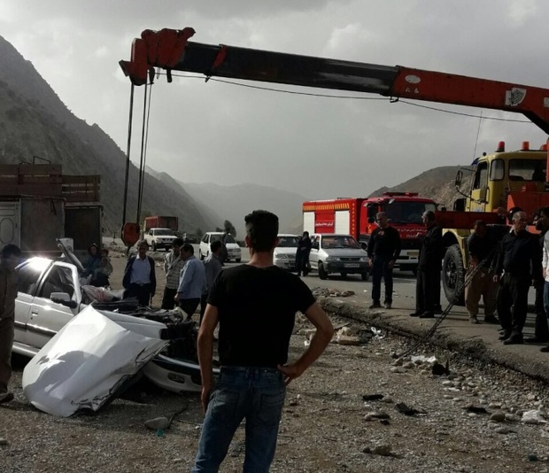 حادثه رانندگی در جاده پلدختر خرم آباد یک کشته بر جای گذاشت