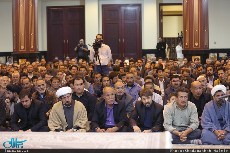 دیدار شورای هماهنگی هیات های مذهبی مهاجرین افغانستانی با سید حسن خمینی