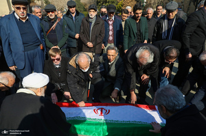 مراسم تشییع پیکر رضا رئیس طوسی استاد دانشکده حقوق و علوم سیاسی دانشگاه تهران